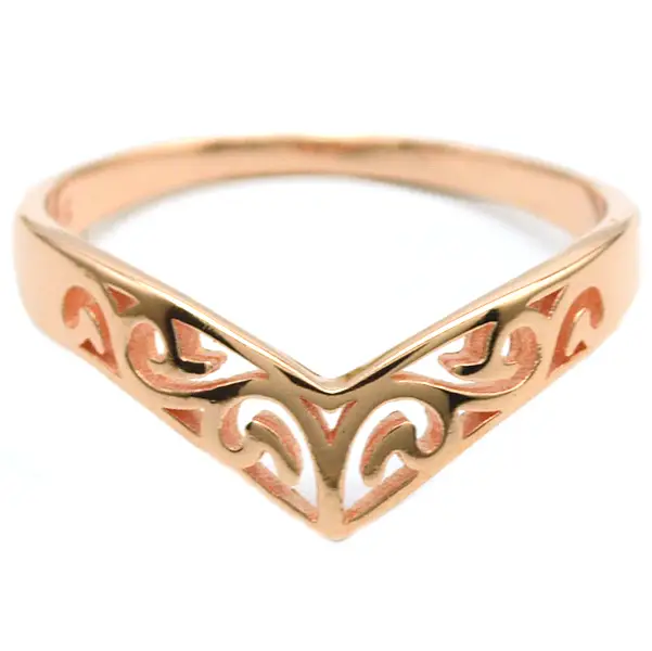Joyyo Jewelry - Rose gold 925 sterling silver casual rings for ladies